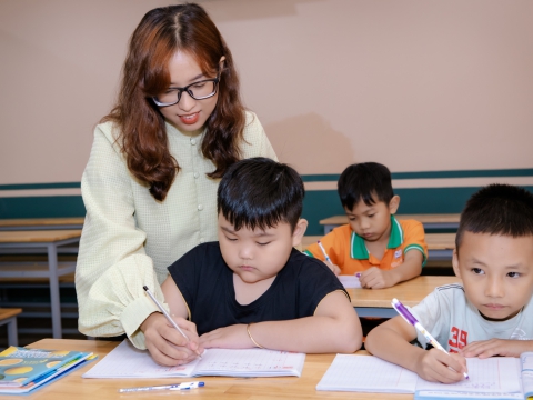 Hình ảnh lớp học tại GNP