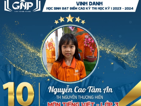 Vinh Danh Gương Mặt Xuất Sắc