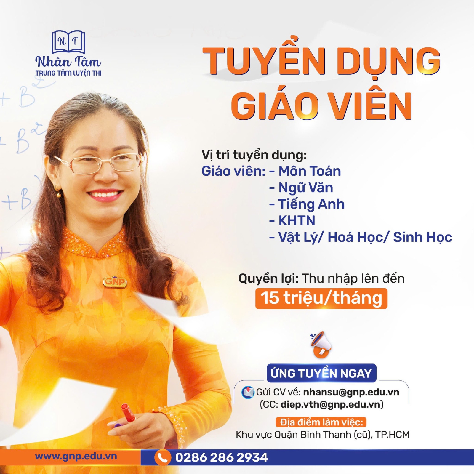  LUYỆN THI NHÂN TÂM TUYỂN DỤNG GIÁO VIÊN 